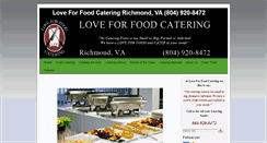 Desktop Screenshot of loveforfoodcatering.com